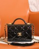 CHANEL Mini Black & Gold Crossbody Bag AS4956 13x18x8cm