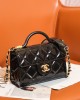 CHANEL Mini Black & Gold Crossbody Bag AS4956 13x18x8cm