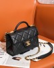 CHANEL Mini Black & Gold Crossbody Bag AS4956 13x18x8cm