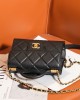 CHANEL Mini Black & Gold Crossbody Bag AS4956 13x18x8cm