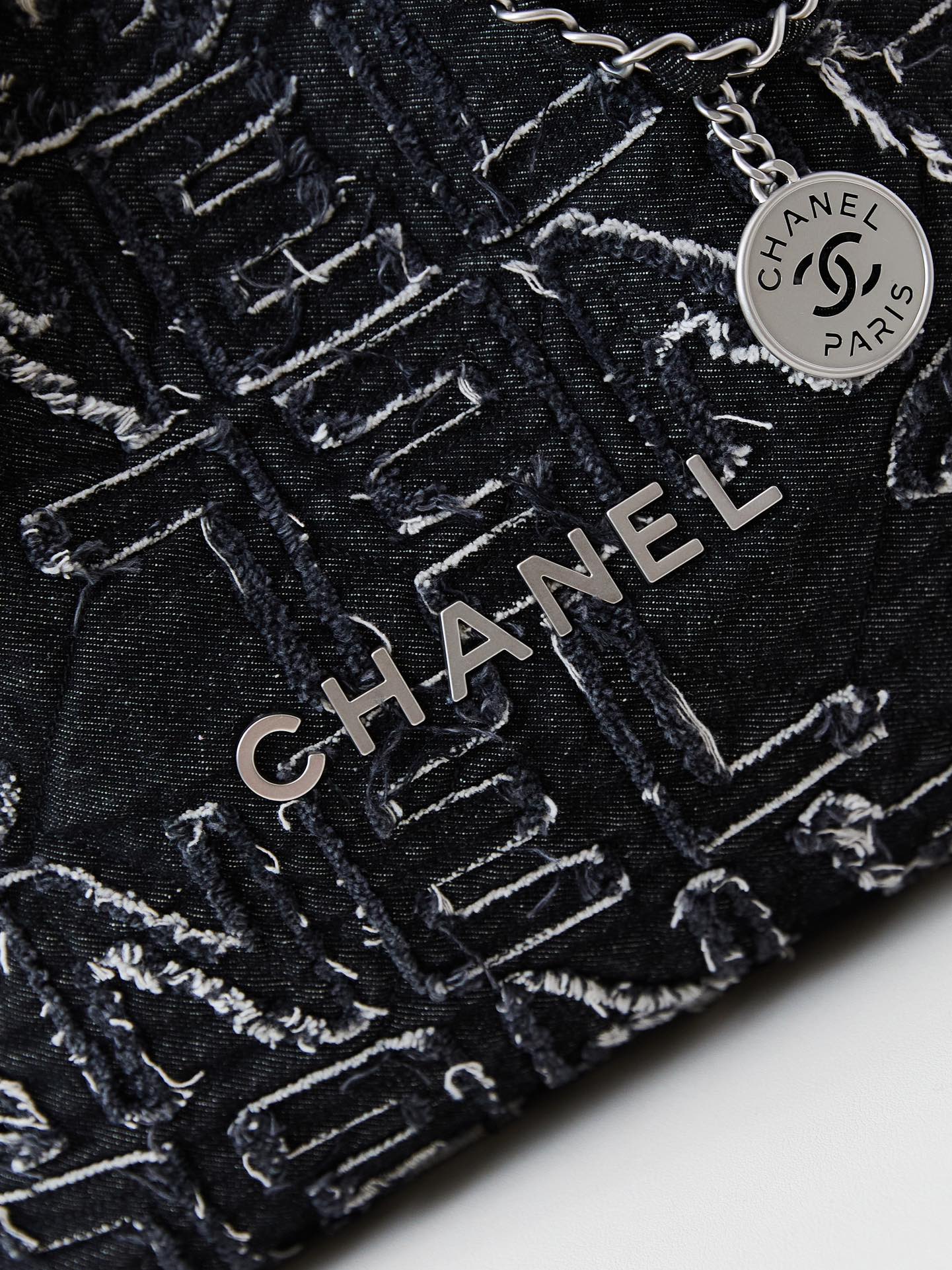 CHANEL Medium Denim 22 Bag AS3261 39x42x8cm