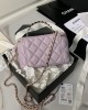 CHANEL Rhinestone Handle Cosmetic Bag AP3799 17cm