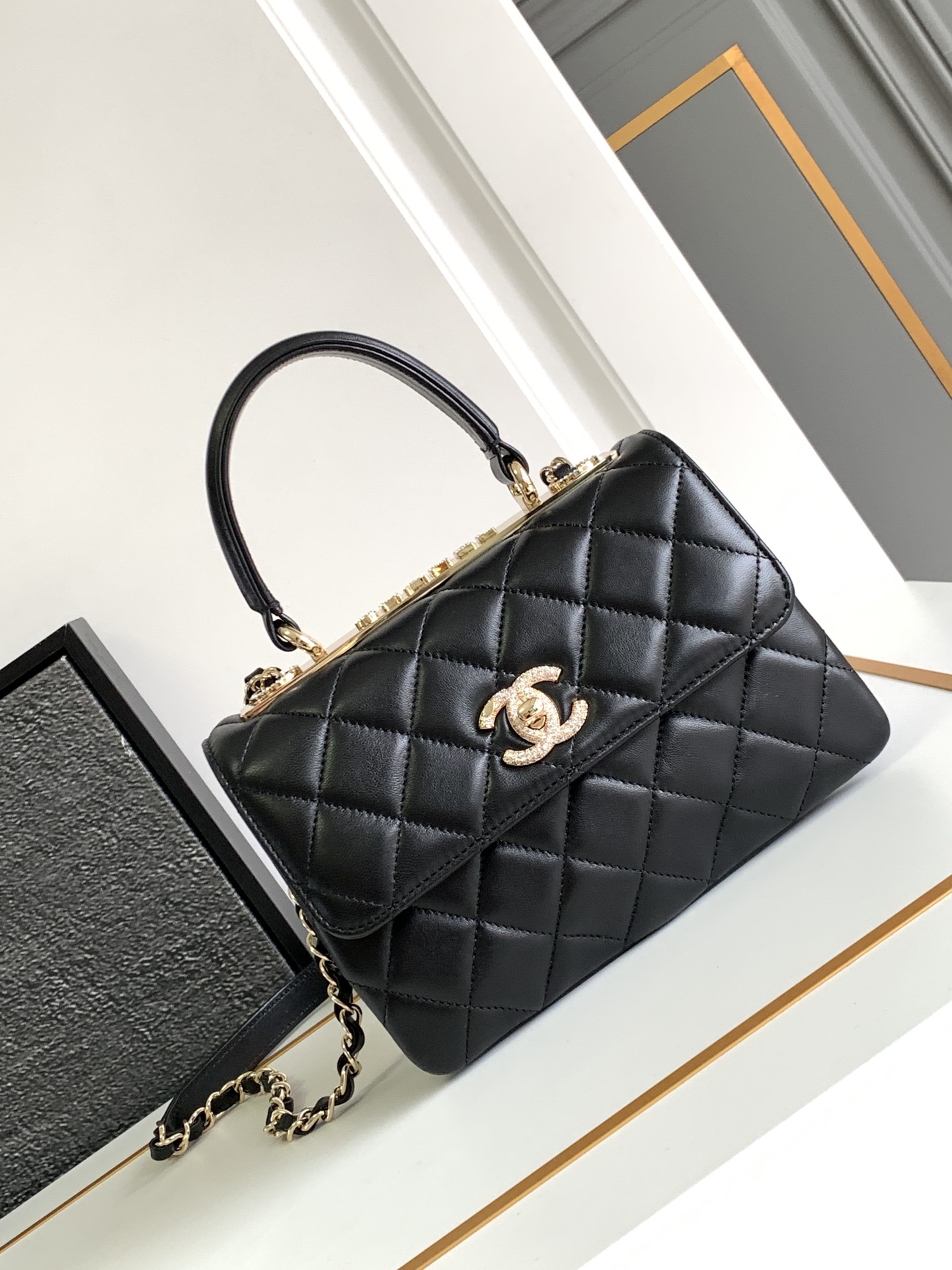 CHANEL Trendy CC Mini Full Diamond AS4654 20cm