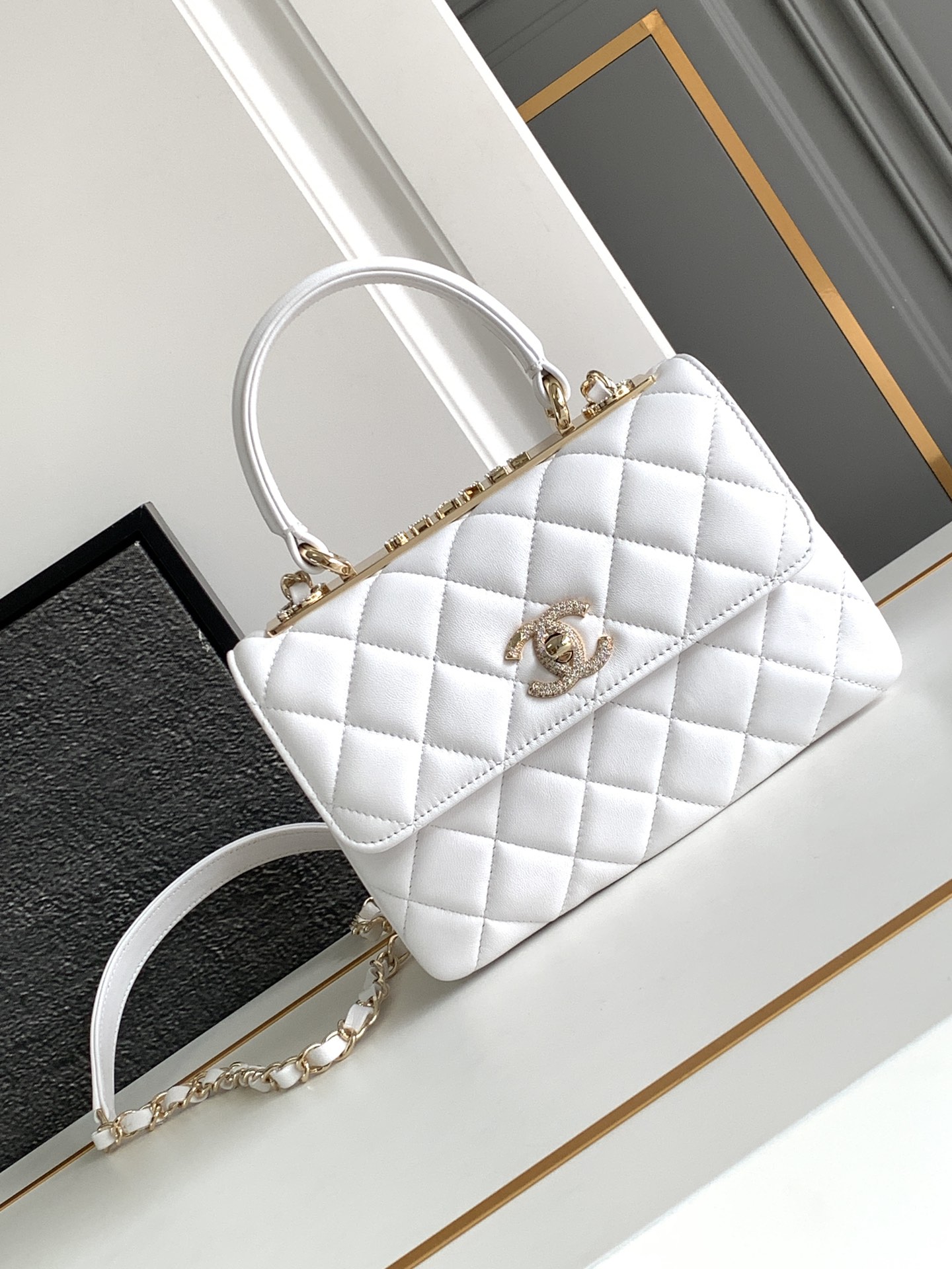 CHANEL Trendy CC Mini Full Diamond AS4654 20cm