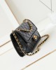 CHANEL 24A Waxed Tofu Bag AS4686 Large 17x25x8cm