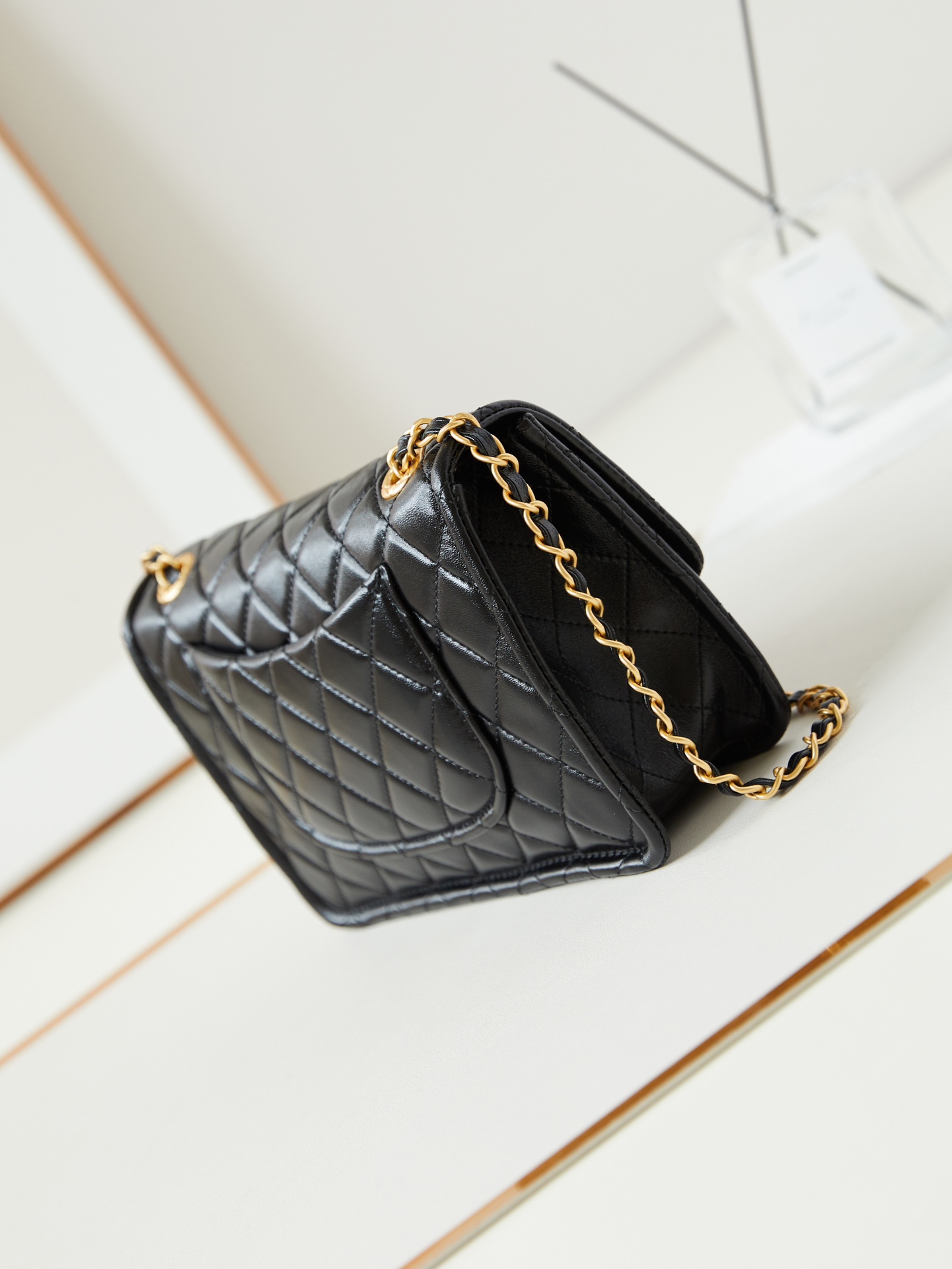 CHANEL 24A Waxed Tofu Bag AS4686 Large 17x25x8cm