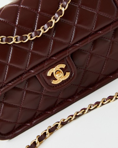 CHANEL 24A Waxed Tofu Bag AS4686 Large 17x25x8cm