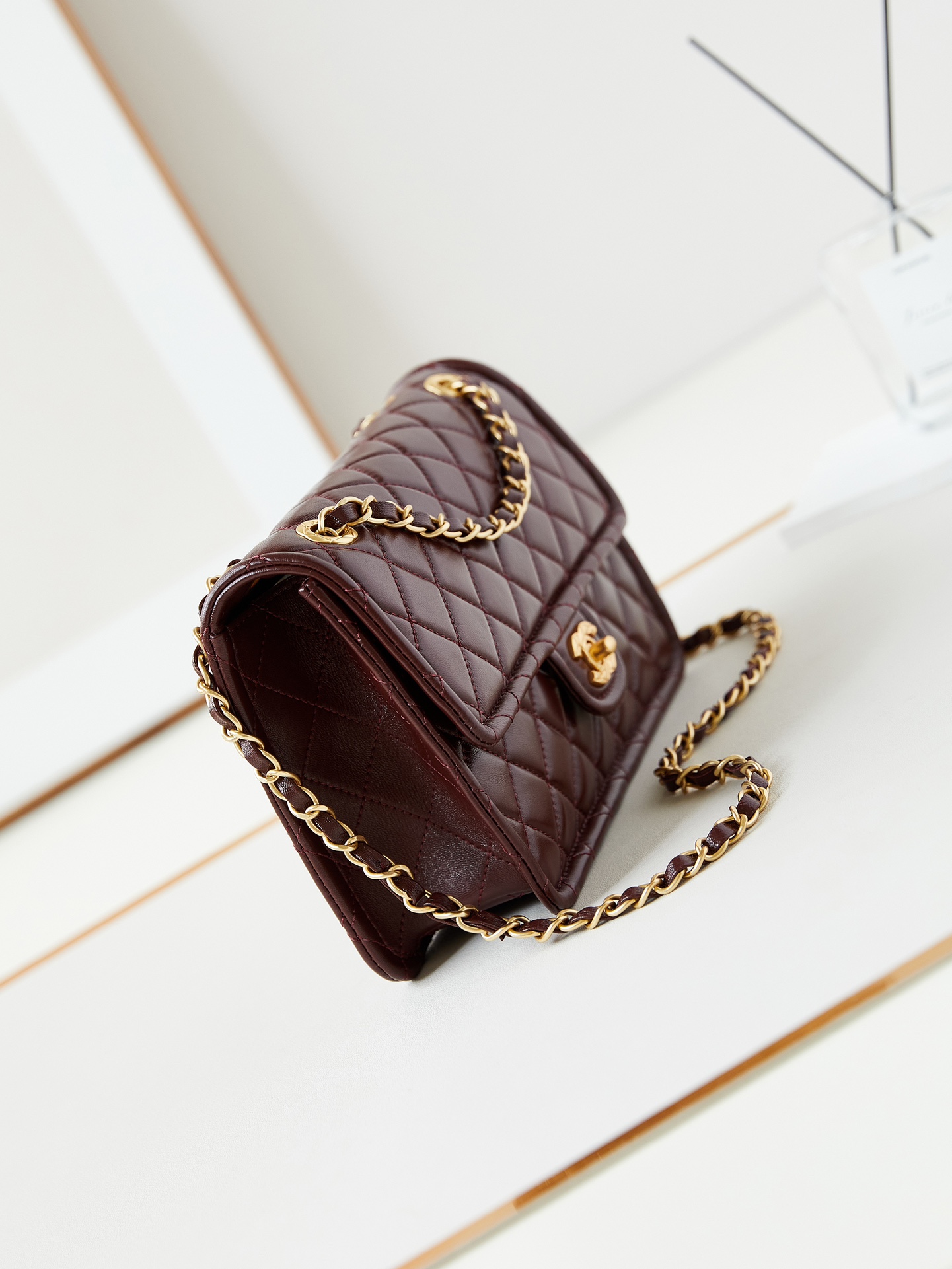 CHANEL 24A Waxed Tofu Bag AS4686 Large 17x25x8cm