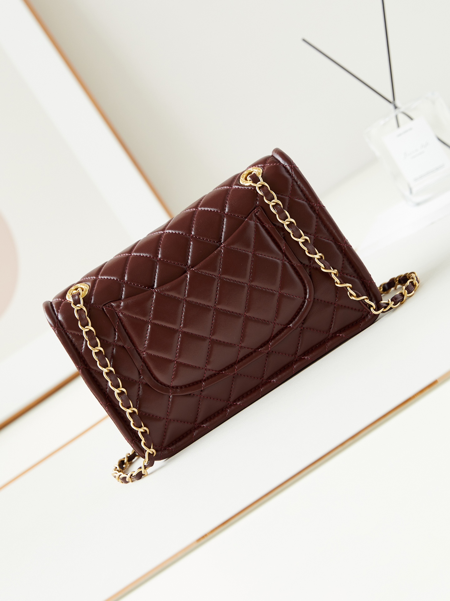 CHANEL 24A Waxed Tofu Bag AS4686 Large 17x25x8cm