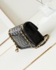 CHANEL 24A Waxed Tofu Bag AS4687 Medium 14.5x22.5x7cm