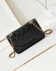 CHANEL 24A Waxed Tofu Bag AS4687 Medium 14.5x22.5x7cm