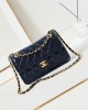 CHANEL 24A Waxed Tofu Bag AS4687 Medium 14.5x22.5x7cm