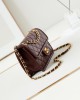 CHANEL 24A Waxed Tofu Bag AS4687 Medium 14.5x22.5x7cm