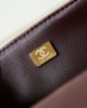 CHANEL 24A Waxed Tofu Bag AS4687 Medium 14.5x22.5x7cm