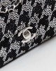 CHANEL 24A Houndstooth Diamond CF Bag AS4297 13x21x8cm