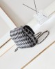 CHANEL 24A Houndstooth Diamond CF Bag AS4297 13x21x8cm