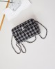 CHANEL 24A Houndstooth Diamond CF Bag AS4297 13x21x8cm