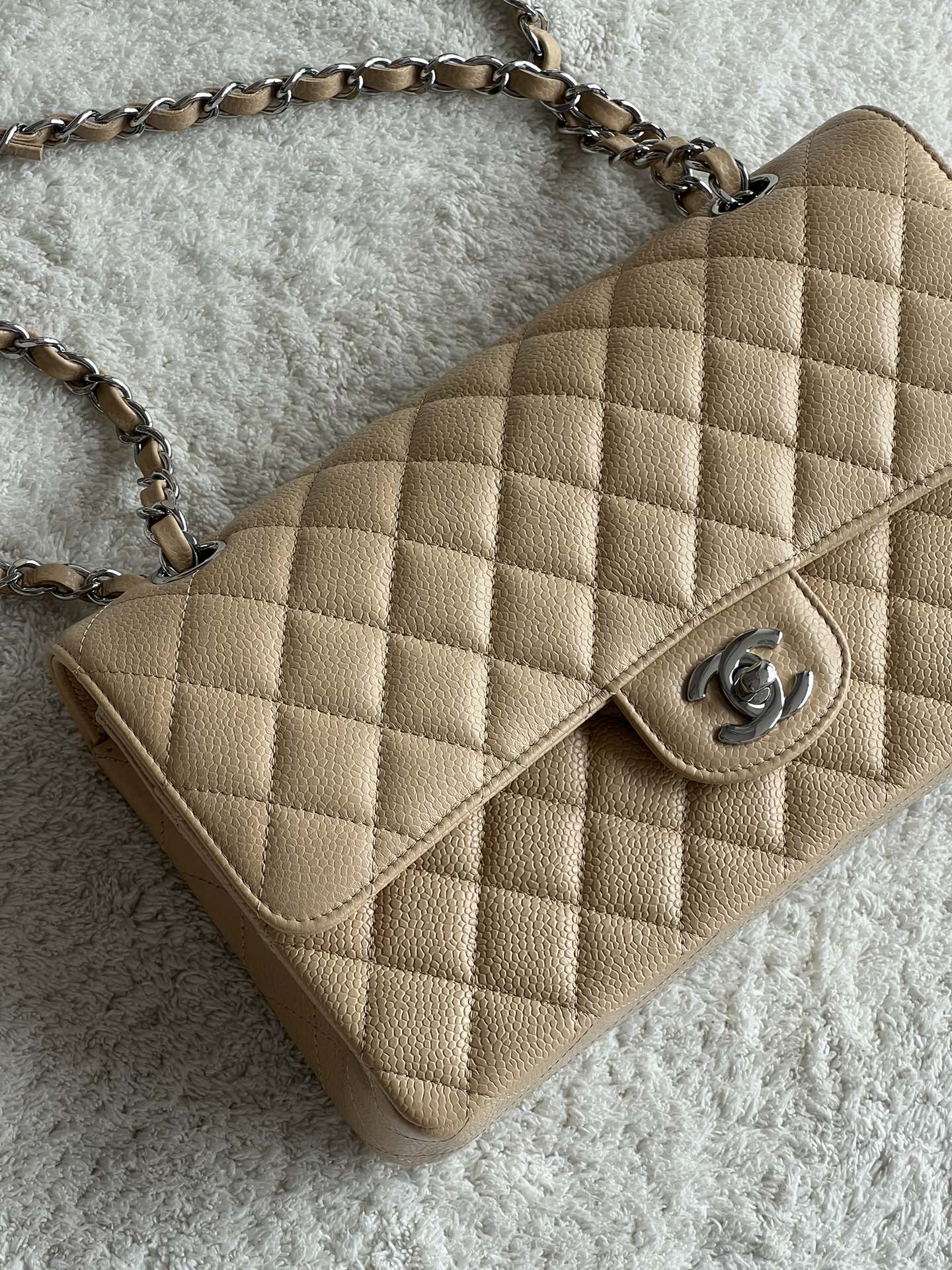 CHANEL 25cm Medium Apricot French Lychee Bag 25cm