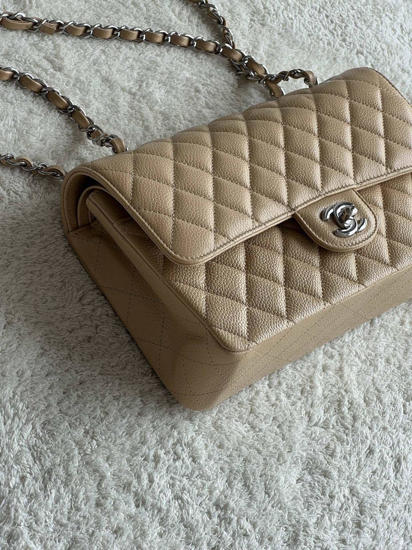 CHANEL 25cm Medium Apricot French Lychee Bag 25cm