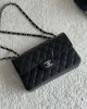 CHANEL 25cm Small Black French Lychee Bag