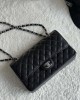 CHANEL 25cm Medium Black French Lychee Bag