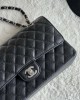 CHANEL 25cm Medium Black French Lychee Bag