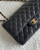 CHANEL 25cm Medium Black French Lychee Bag