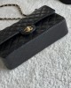 CHANEL 25cm Medium Black French Lychee Bag