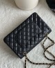 CHANEL 25cm Medium Black French Lychee Bag