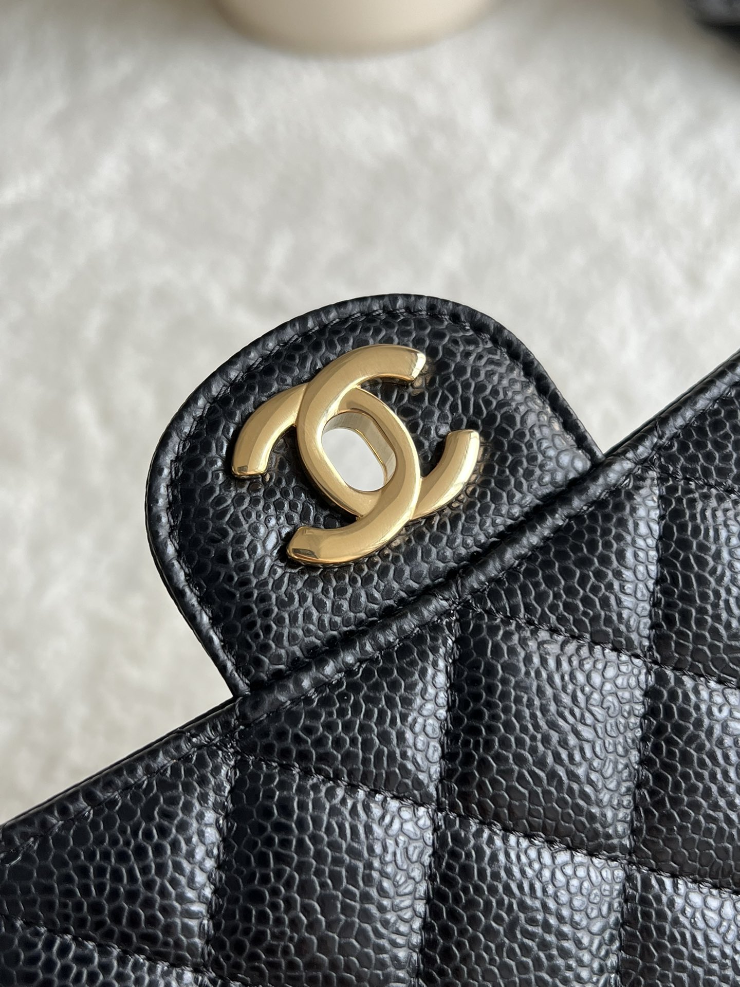 CHANEL 25cm Medium Black French Lychee Bag