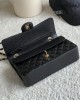 CHANEL 25cm Medium Black French Lychee Bag