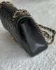 CHANEL 25cm Medium Black French Lychee Bag