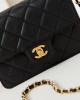 CHANEL 24 AW Embroidery Hijab Bag 15x20x4cm