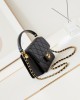 CHANEL 24 AW Embroidery Hijab Bag 15x20x4cm