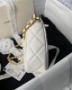 CHANEL 24P Enamel Buckle Hobo Heart Bag 13x20x4.5cm