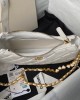 CHANEL 24P Enamel Buckle Hobo Heart Bag 13x20x4.5cm