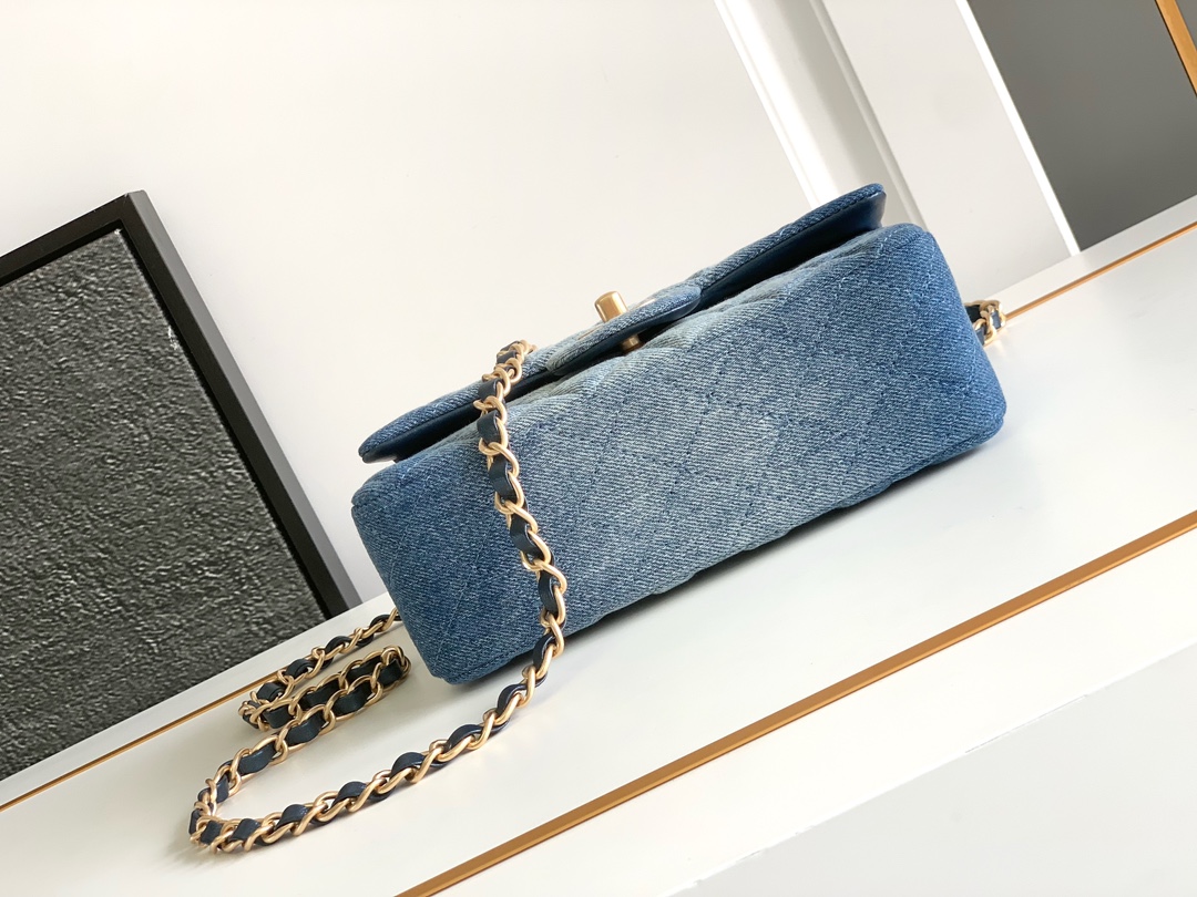 CHANEL New Denim CF24s Bag 1116 Small 20cm