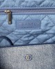 CHANEL 2023S Hot 22 Denim Shopping Bag AS3261 39x42x8cm