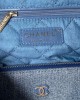 CHANEL 2023S Hot 22 Denim Shopping Bag AS3260 35x37x7cm