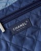 CHANEL 24S Denim Garbage Bag with Staples AS3261 39x42x8cm