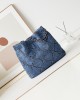 CHANEL 24P Denim Trash Bag AS3261 39x42x8cm