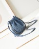 CHANEL 24S Denim Nailing Bag AS3980 20x19x6cm