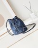 CHANEL 24P Denim Garbage Bag AS3980 20x19x6cm