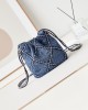 CHANEL 24P Denim Garbage Bag AS3980 20x19x6cm