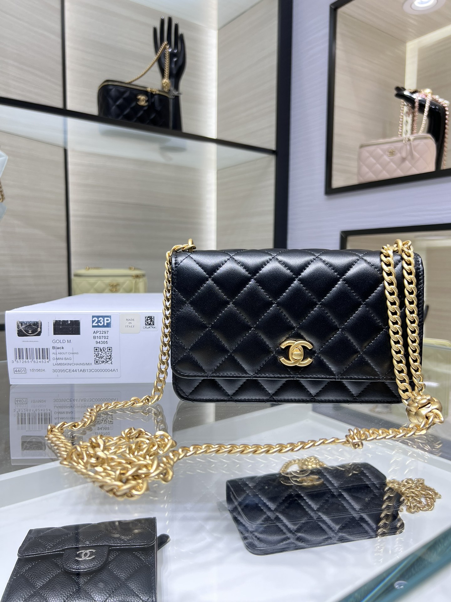 CHANEL 23P WOC Camellia Buckle AP3297