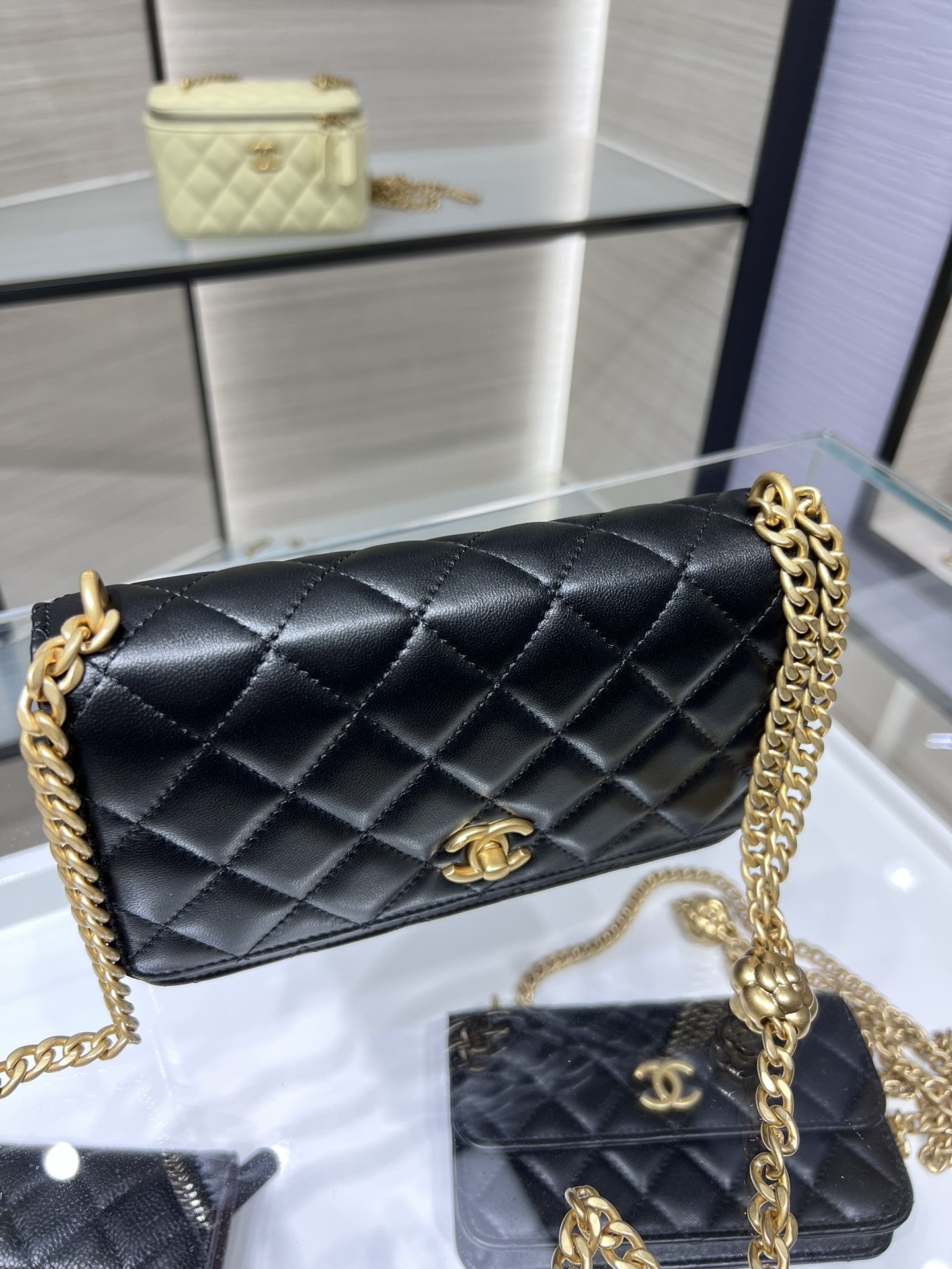 CHANEL 23P WOC Camellia Buckle AP3297