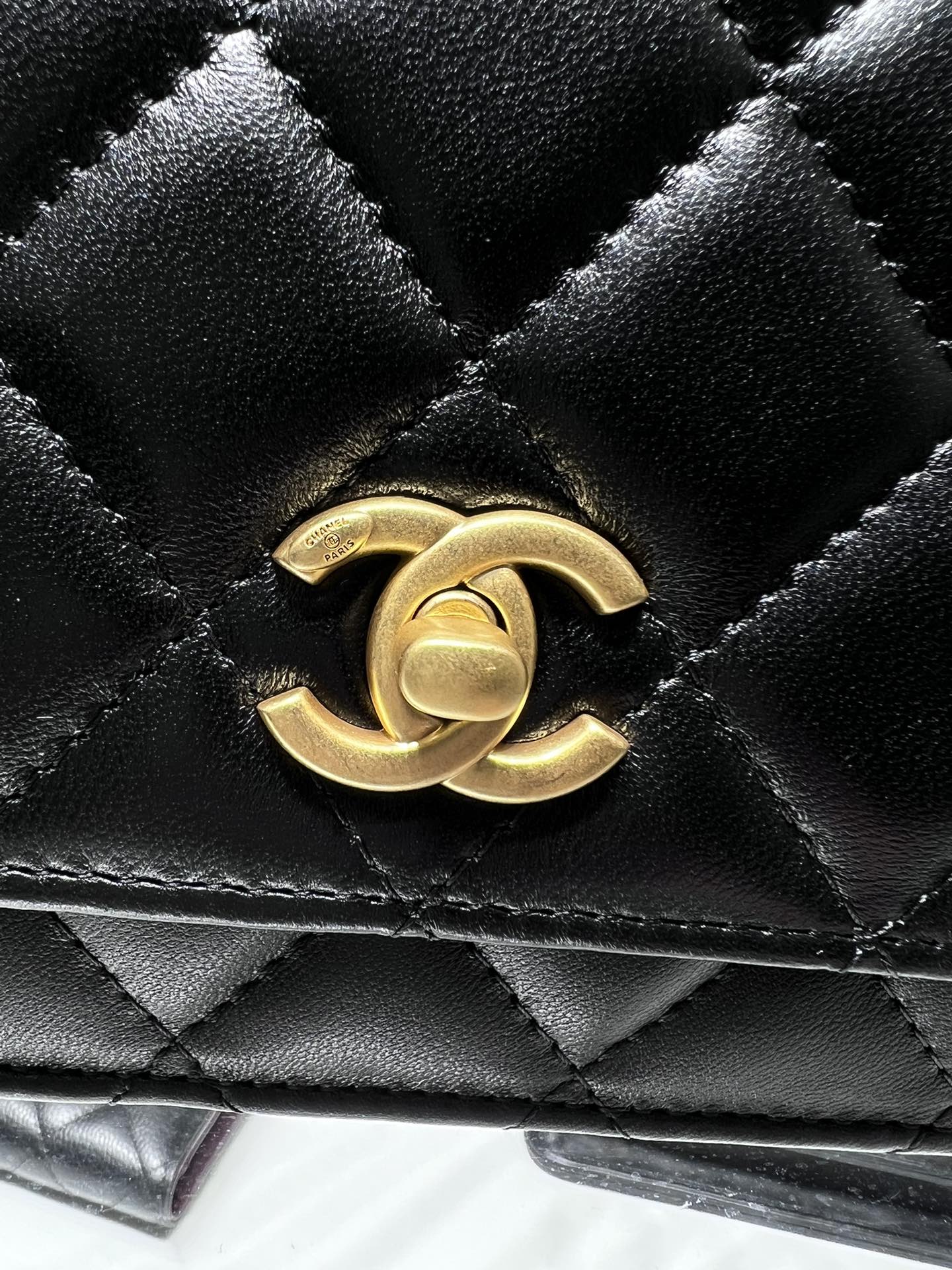 CHANEL 23P WOC Camellia Buckle AP3297