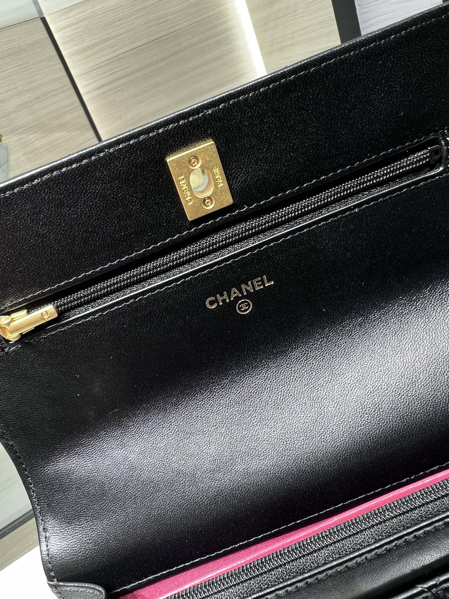 CHANEL 23P WOC Camellia Buckle AP3297