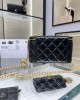 CHANEL 23P Box Bag Camellia Buckle AP3301