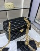 CHANEL 23P Box Bag Camellia Buckle AP3301